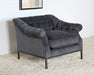 CC235 Damon Club Chair in Charcoal Velvet 