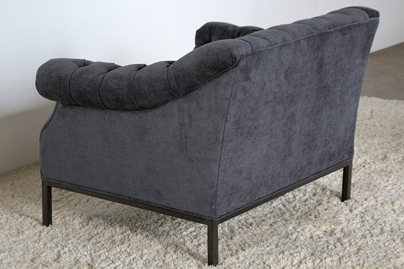 CC235 Damon Club Chair in Charcoal Velvet 