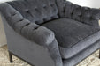 CC235 Damon Club Chair in Charcoal Velvet 