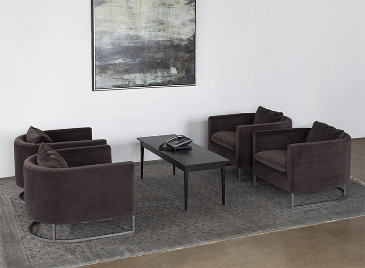 DECOR31 - Black and Silver 4 Line Office Phone