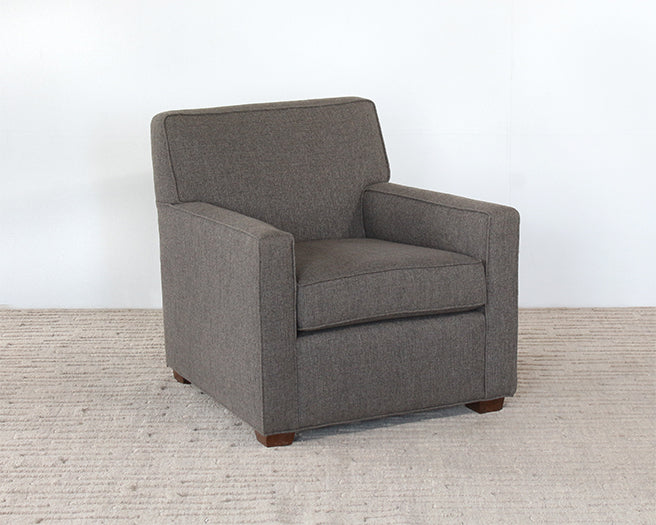 CC254 - Gray Upholstered Club Chair