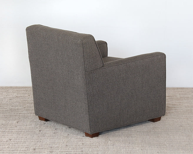 CC254 - Gray Upholstered Club Chair