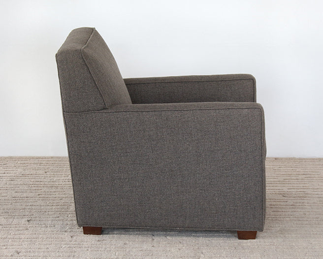 CC254 - Gray Upholstered Club Chair