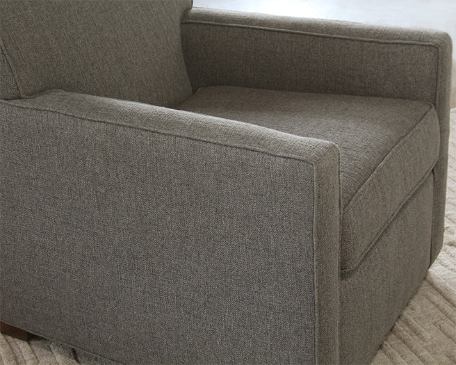 CC254 - Gray Upholstered Club Chair