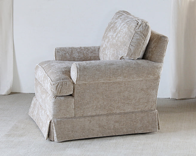 Skirted Club Chair In Shell