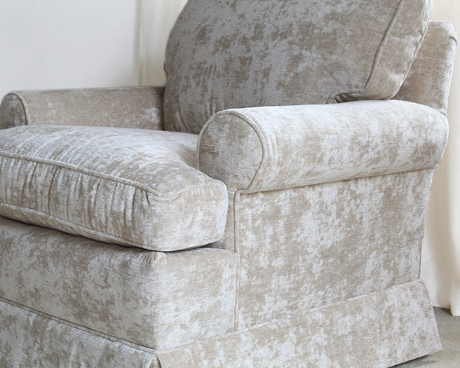 Skirted Club Chair In Shell