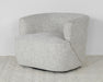 CC258 - White Dove Barrel Back Swivel Lounge Chair