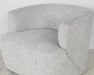 CC258 - White Dove Barrel Back Swivel Lounge Chair