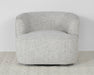 CC258 - White Dove Barrel Back Swivel Lounge Chair