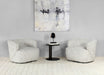 ET490 - Flat Iron End Table With Textured Edges