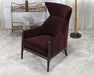 CC262 - Merlot Velvet Wing Chair