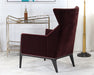 CC262 - Merlot Velvet Wing Chair