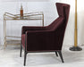 CC262 - Merlot Velvet Wing Chair
