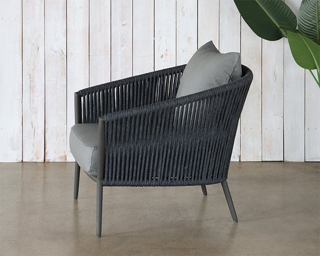 Charcoal Outdoor Club Chair