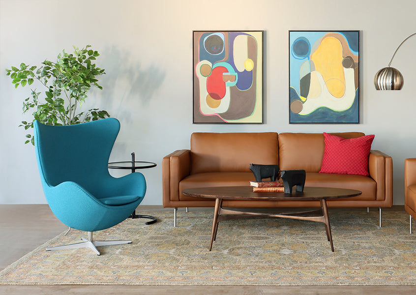 Aegean Blue Jacobsen Style Egg Chair