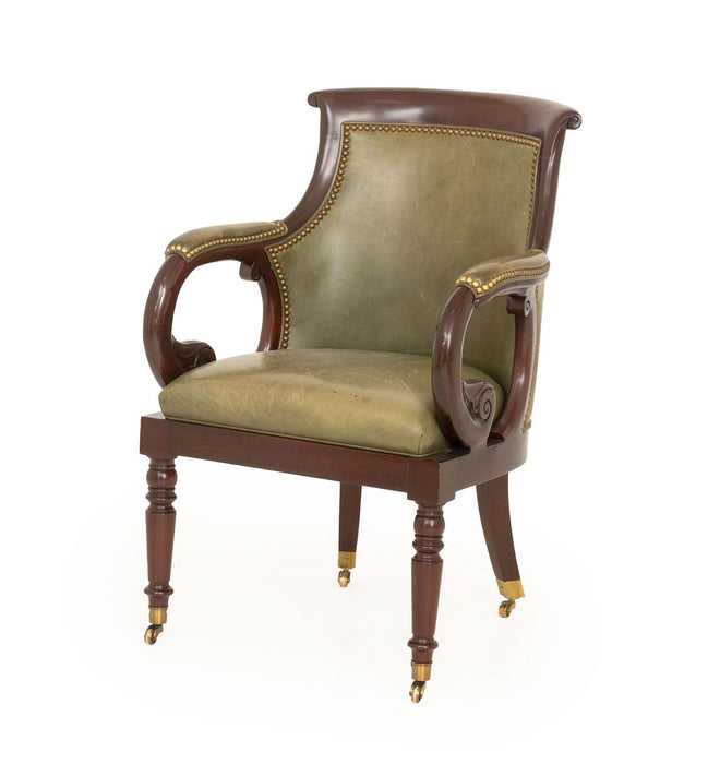 Jockey Club Chair w/Nailhead Trim