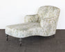 CL44 - Floral Upholstered Chaise with Turned Legs