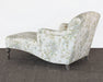 CL44 - Floral Upholstered Chaise with Turned Legs