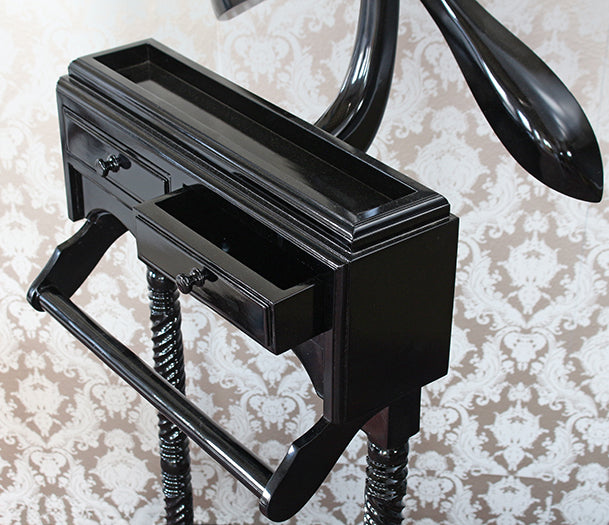 Mahogany Wood With Black Finish Dressboy- Cleared