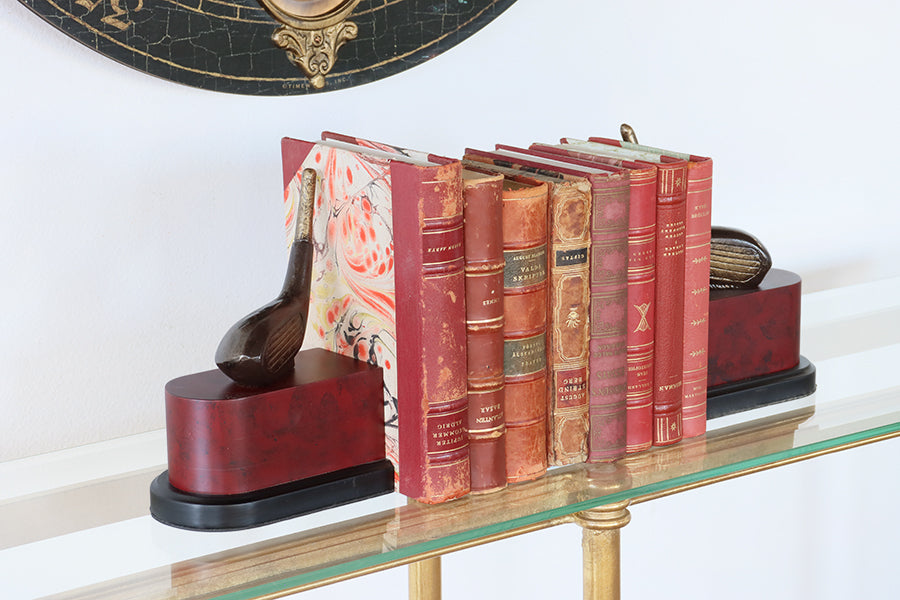 Golf Club Detail Bookends - Cleared Decor