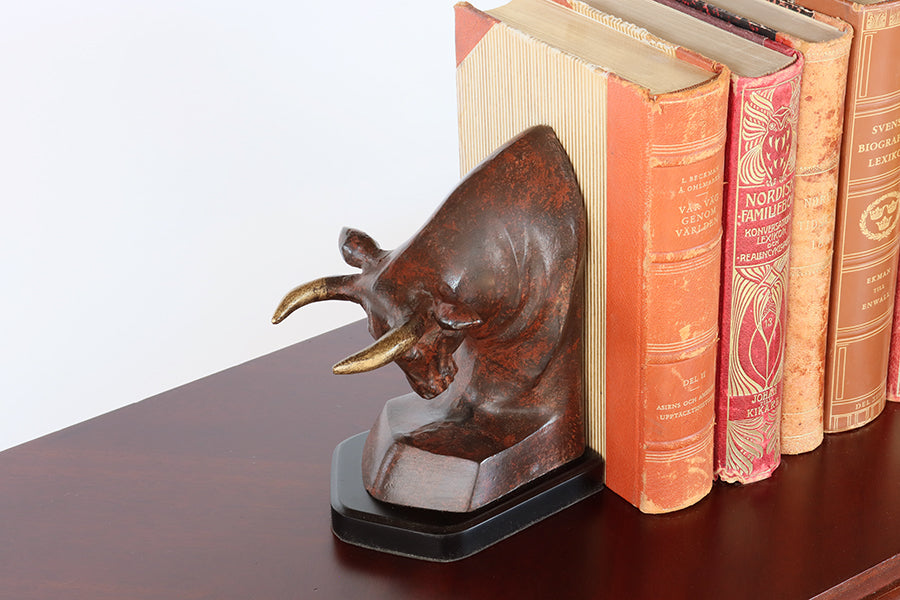 Bull and Bear Bookends - Cleared Decor