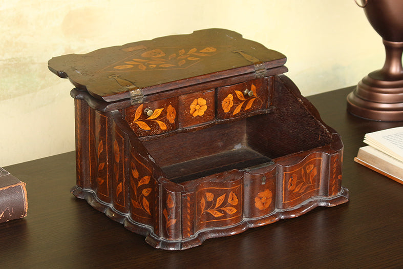 Dutch Marquetry Work Box, 19th Century