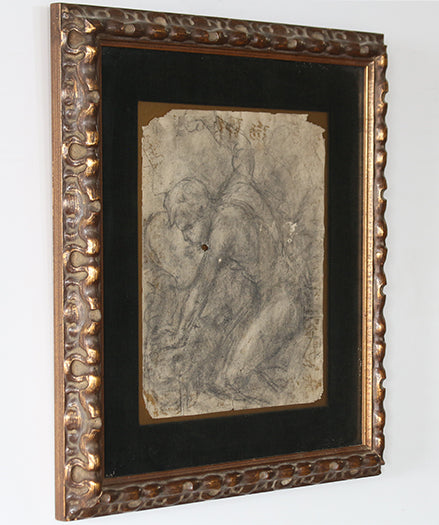 Old Masters' Framed Drawing 1, 18th Century 15.5W x 17.5H