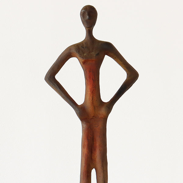 Cast Aluminum Tribal Gatherer - Cleared