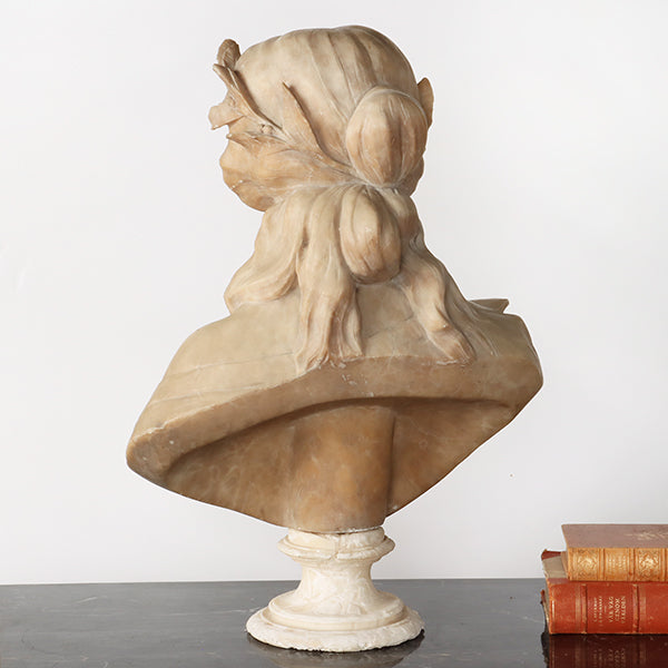 Antique Marble & Onyx Bust - Cleared Decor
