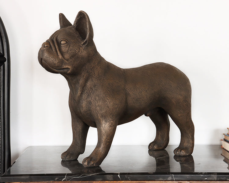 Bronze French Bulldog Sculpture - Cleared