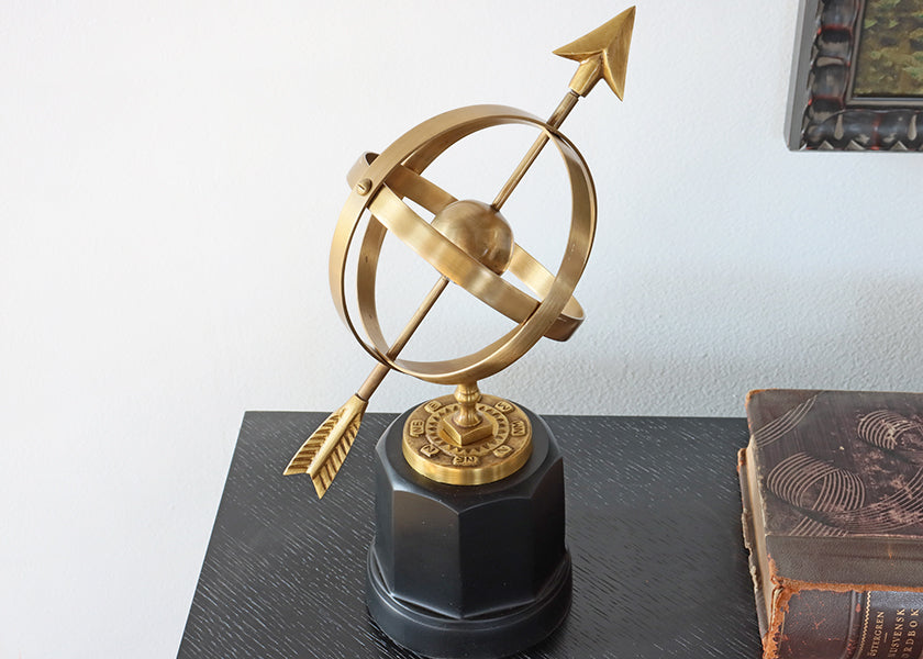 Black and Gold Armillary - Cleared Decor