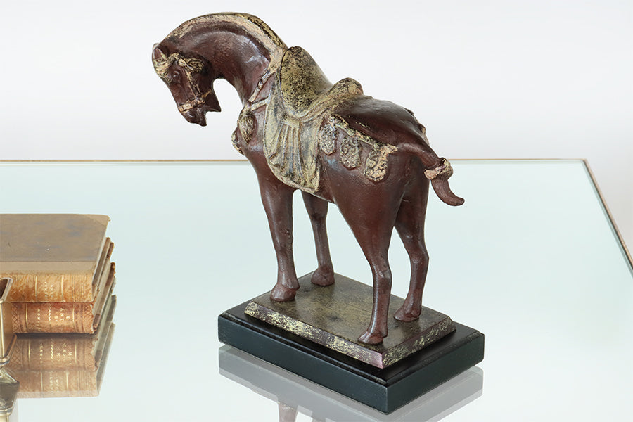 Brown Chinese Style Tang Horse - Cleared Decor