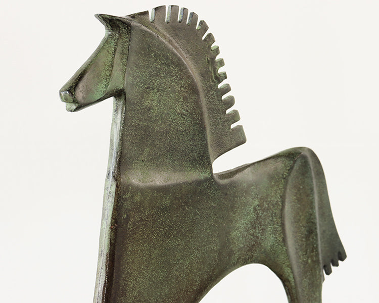 Verdigris Finished Roman Horse - Small - Cleared