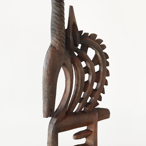 Abstract Cast Aluminum Antelope Sculpture - Cleared