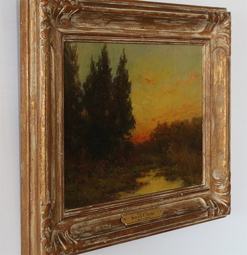 Three Trees Landscape, 19th Century 13.75W x 11H