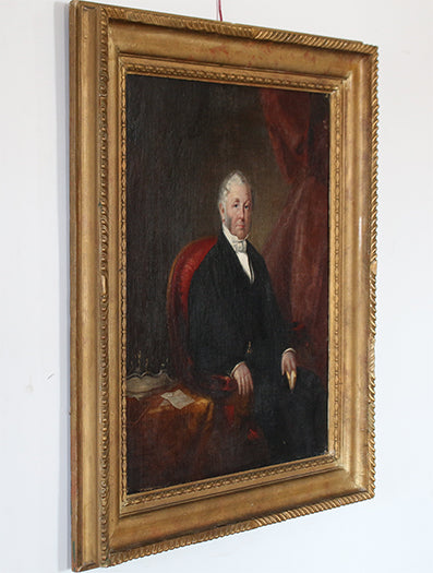 Portrait Of Older Gent, British School 19th Century 26.75W x 31H