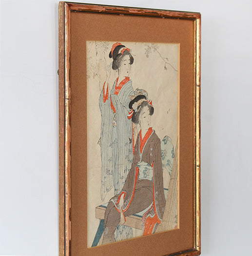Japanese Woodblock Print 4, 19th Century 11.75W x 14.75H