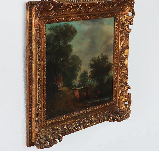 (Set of 2) 19th Century English Landscapes 15.75W x 14H
