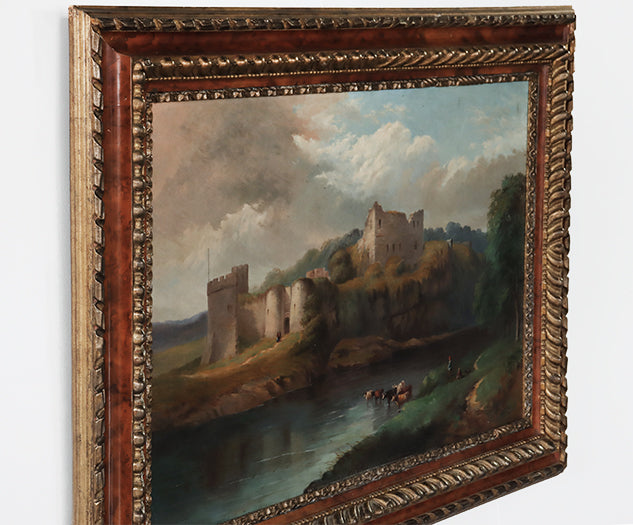 English Landscape with Cows, 18/19th Century 45W x 33.5H