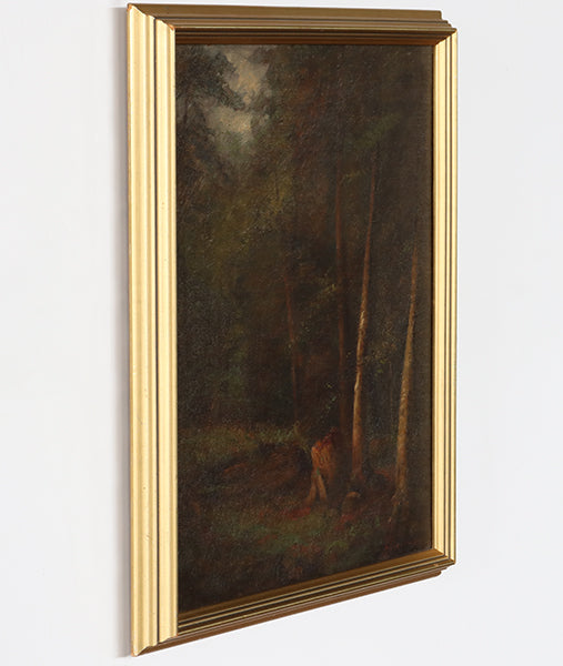 Hudson River School Forest, 19th Century 16W x 18.5H