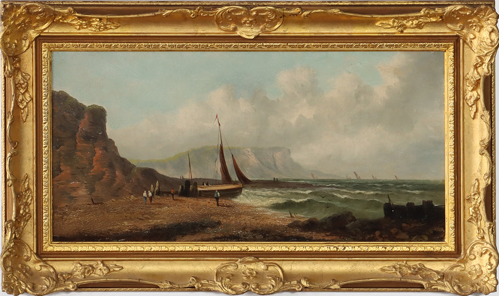English School Nautical Landscape, 19th Century 29.5W x 17.5H