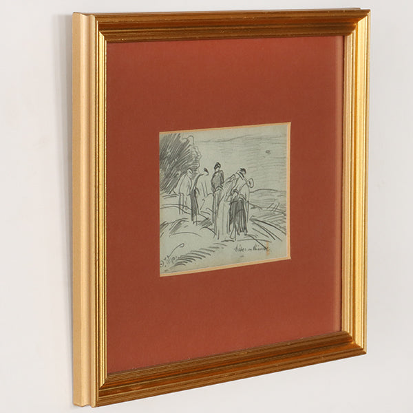 Set of 4 Assorted 19th Century Drawings