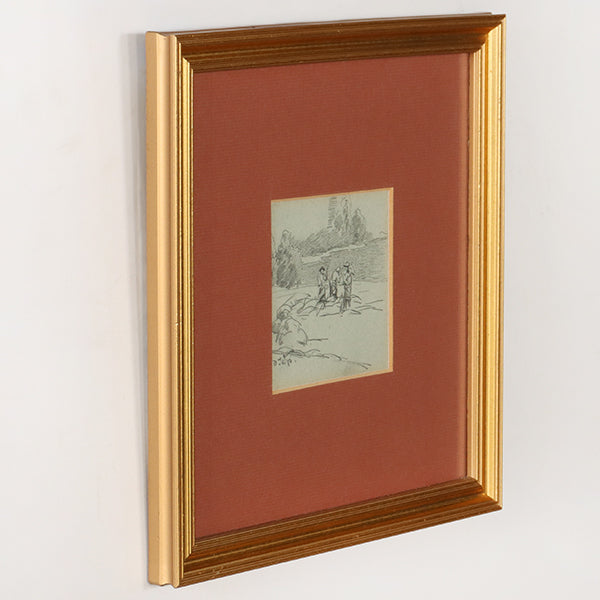 Set of 4 Assorted 19th Century Drawings