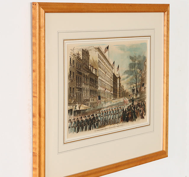 Pair of Hand-Colored Engravings 22.75W x 19H