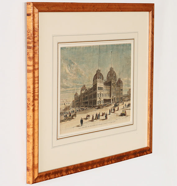 Pair of Hand-Colored Engravings II 22.75W x 19H
