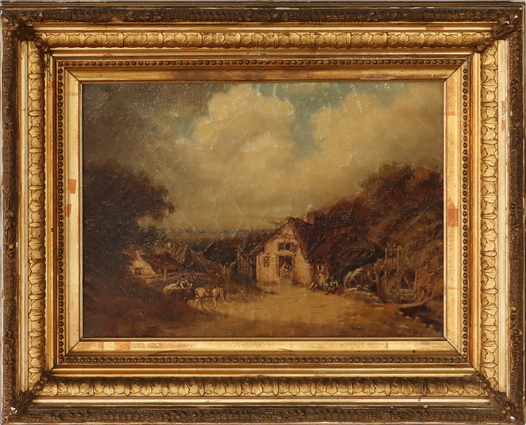Landscape with Cottage Exterior 19.5W x 15.5H - Cleared Art