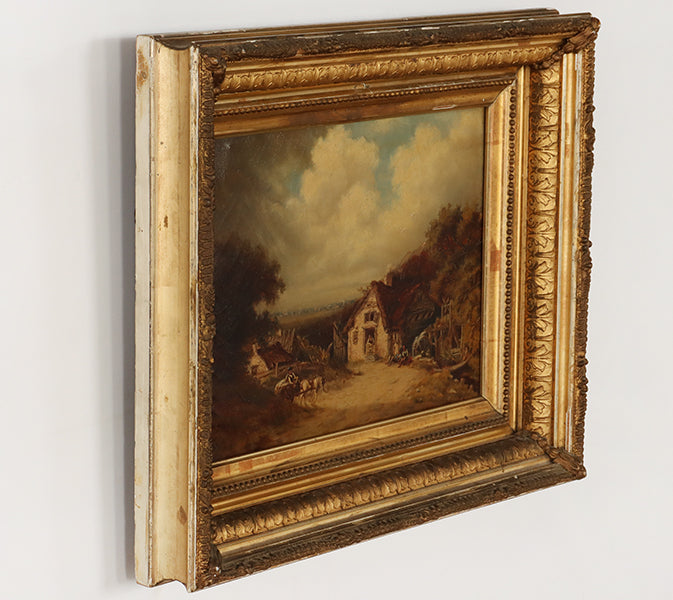 Landscape with Cottage Exterior 19.5W x 15.5H - Cleared Art
