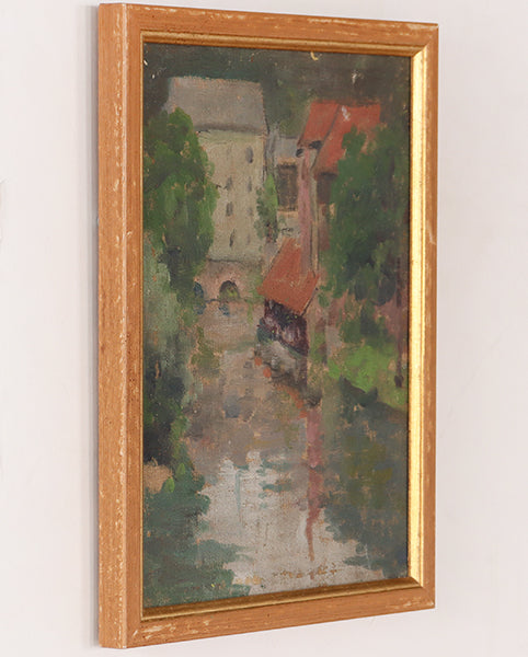 Hudson River School Waterfall Landscape 8W x 10H - Cleared Art