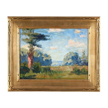 American School Impressionist Landscape Early 20 c. 15.75W x 12.75H