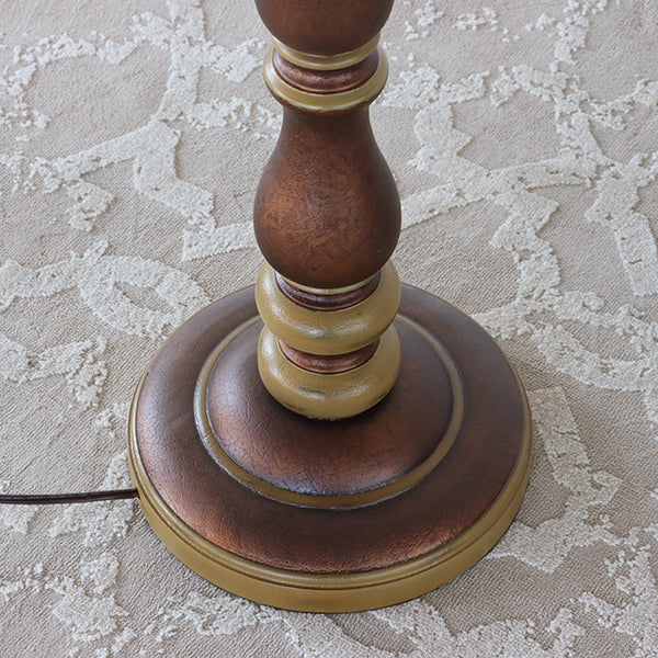 Tuscan Brown Sculpted Floor Lamp - Cleared Decor